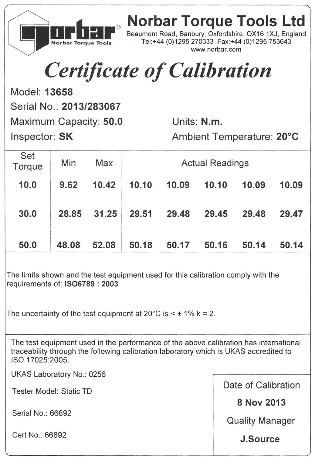 tork-calibration-certificate